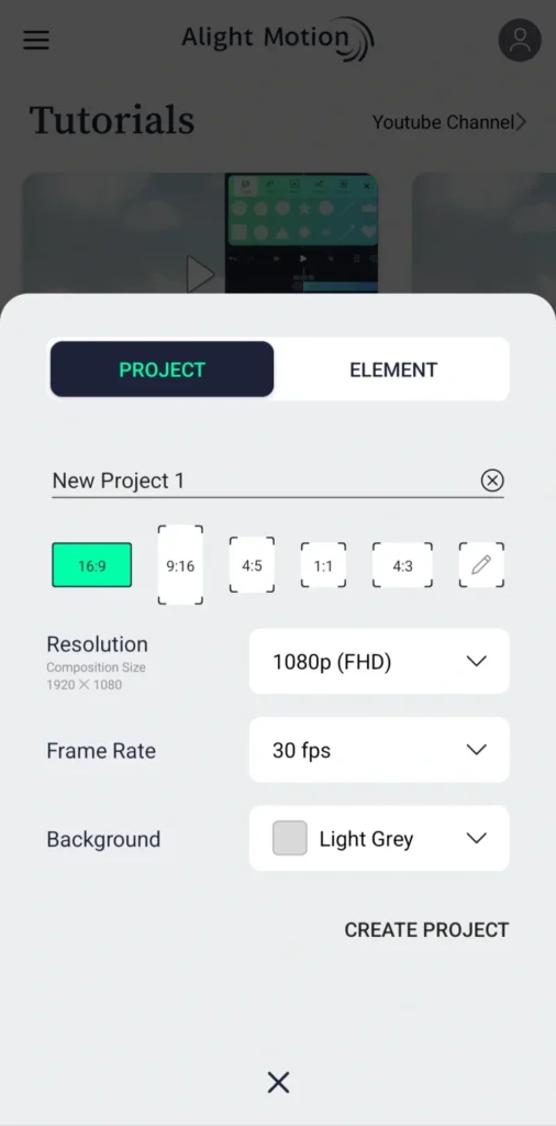 Alight Motion app Screenshot